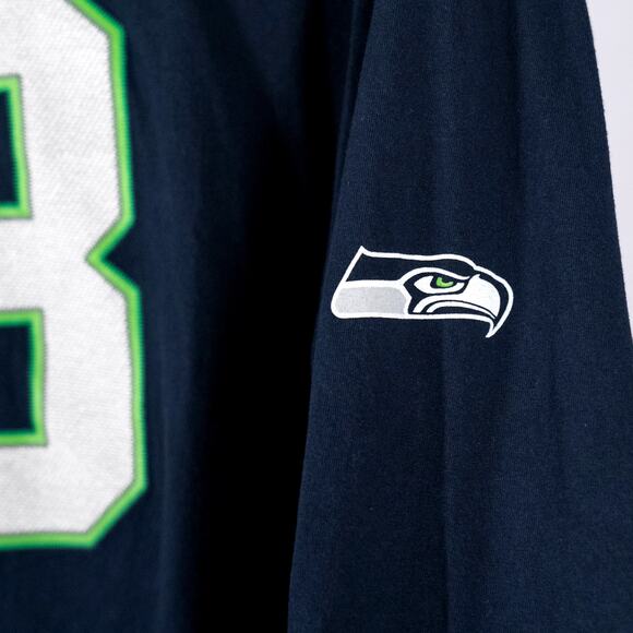 NFL Branded Seattle Seahawks Russell Wilson #3 Long-Sleeve T-Shirt Men's Size XL - Picture 4 of 5